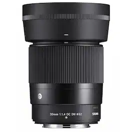 Sigma - 30mm f/1.4 DC DN Contemporary Lens for Fujifilm X - Black