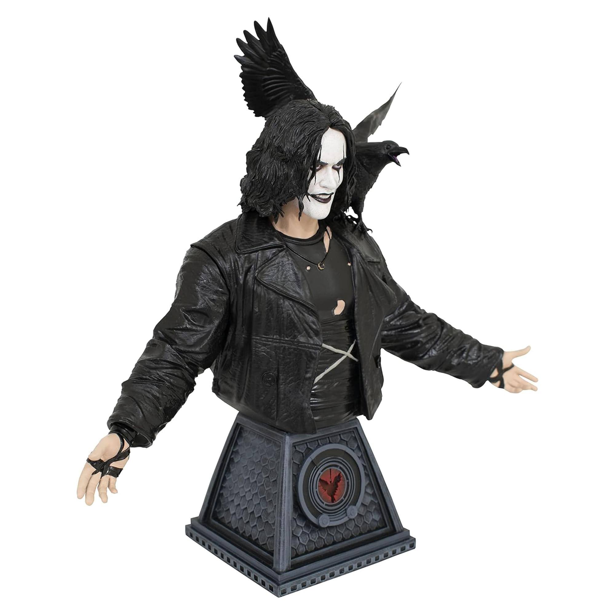 Alt View 1. Diamond Select Toys - The Crow Eric Draven 6 Inch Resin Bust - Black.