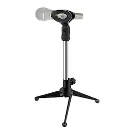 5 CORE - Mic Stand Adjustable Desktop Microphone Stands Tripod Portable Table Pedestal Para -MS MINI TRI CH