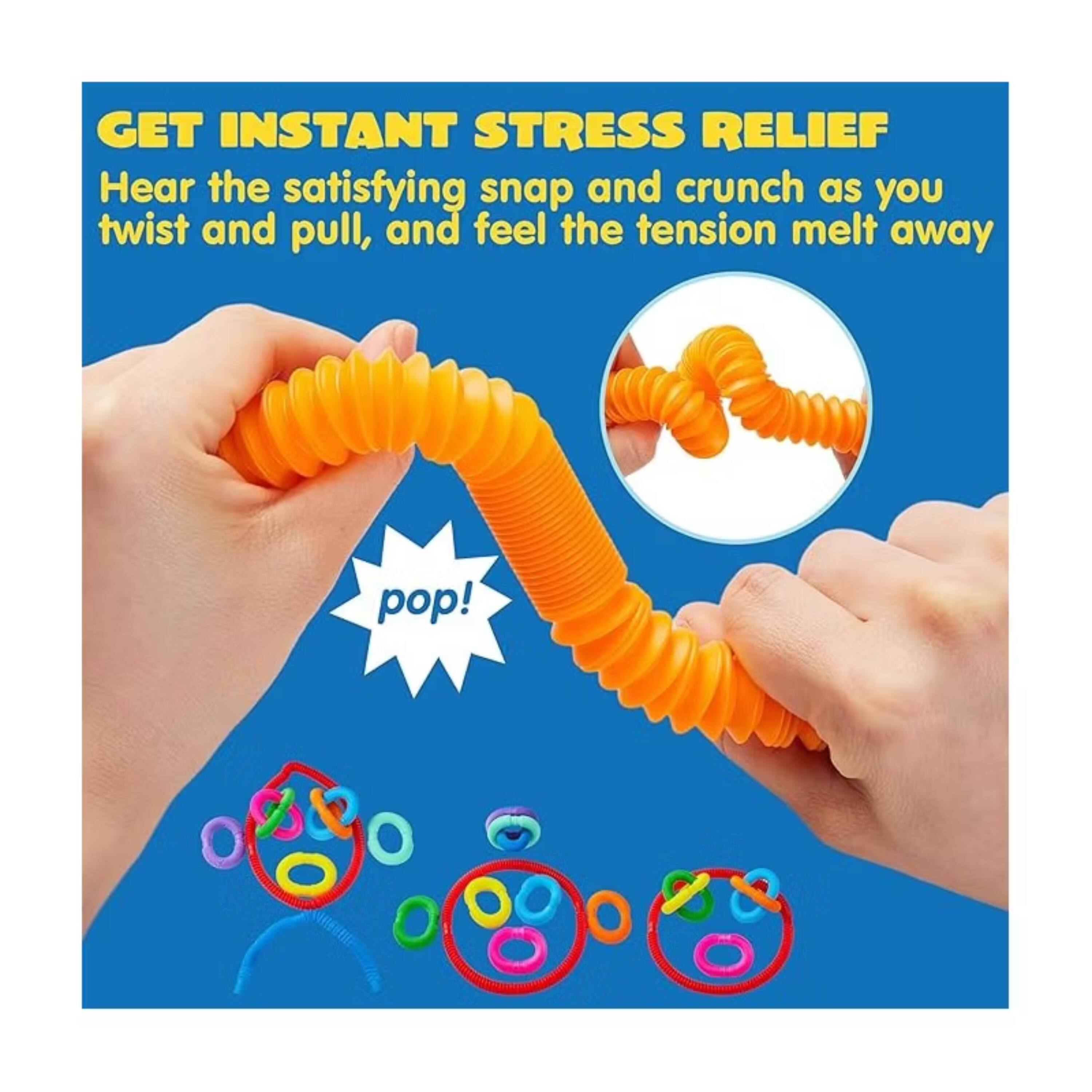 GET INSTANT STRESS RELIEF  
Hear the satisfying snap and crunch as you twist and pull, and feel the tension melt away pop!