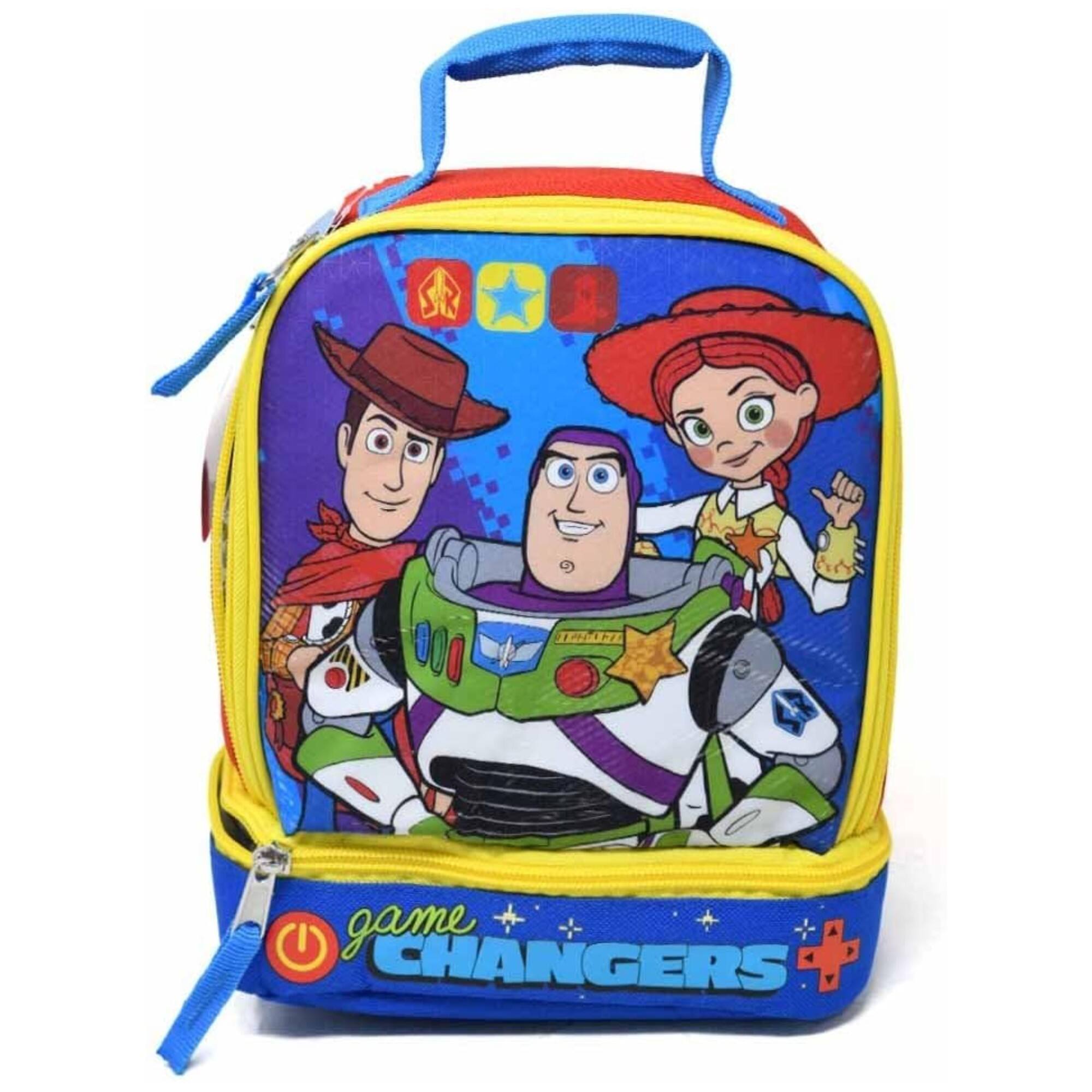 Bioworld - Kids Insulated Lunch Bag with Handle – Toy Story Drop Bottom Rectangle Lunch Bag - Assorted Pre-Pack