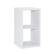 Front. Linon Home Décor - Chabis 2-Cubby Storage Cabinet - White.
