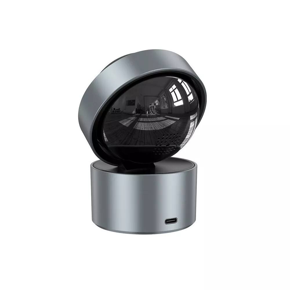 Left. hoco. - Hoco. D5 Indoor HD Security Camera – Auto Motion Tracking, Privacy Masking ,  2-Way Audio, Night Vision, App Control - Silver.