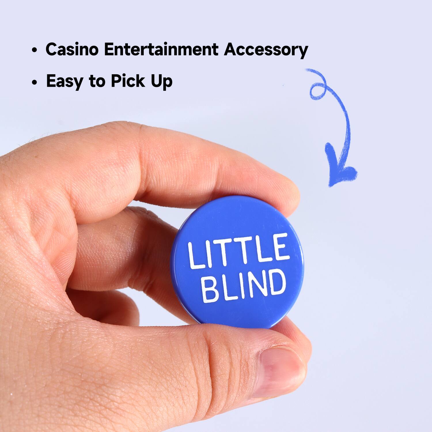 LITTLE BLIND, Casino Entertainment Accessory, Easy to Pick Up