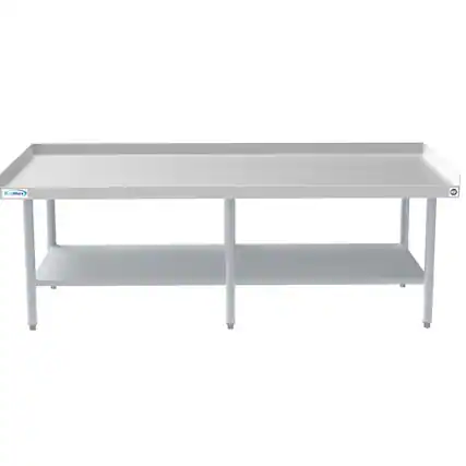 Front. Koolmore - 30" x 72" 16-Gauge Stainless Steel Equipment Stand with Galvanized Undershelf, EQT-163072. - Silver.
