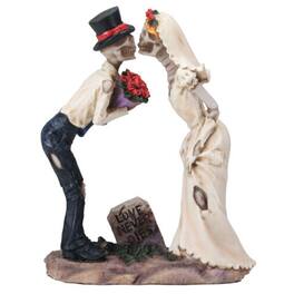 Pacific Trading - Day of the Dead Love Never Dies Skeletal Bride Groom Kissing Wedding Figurine