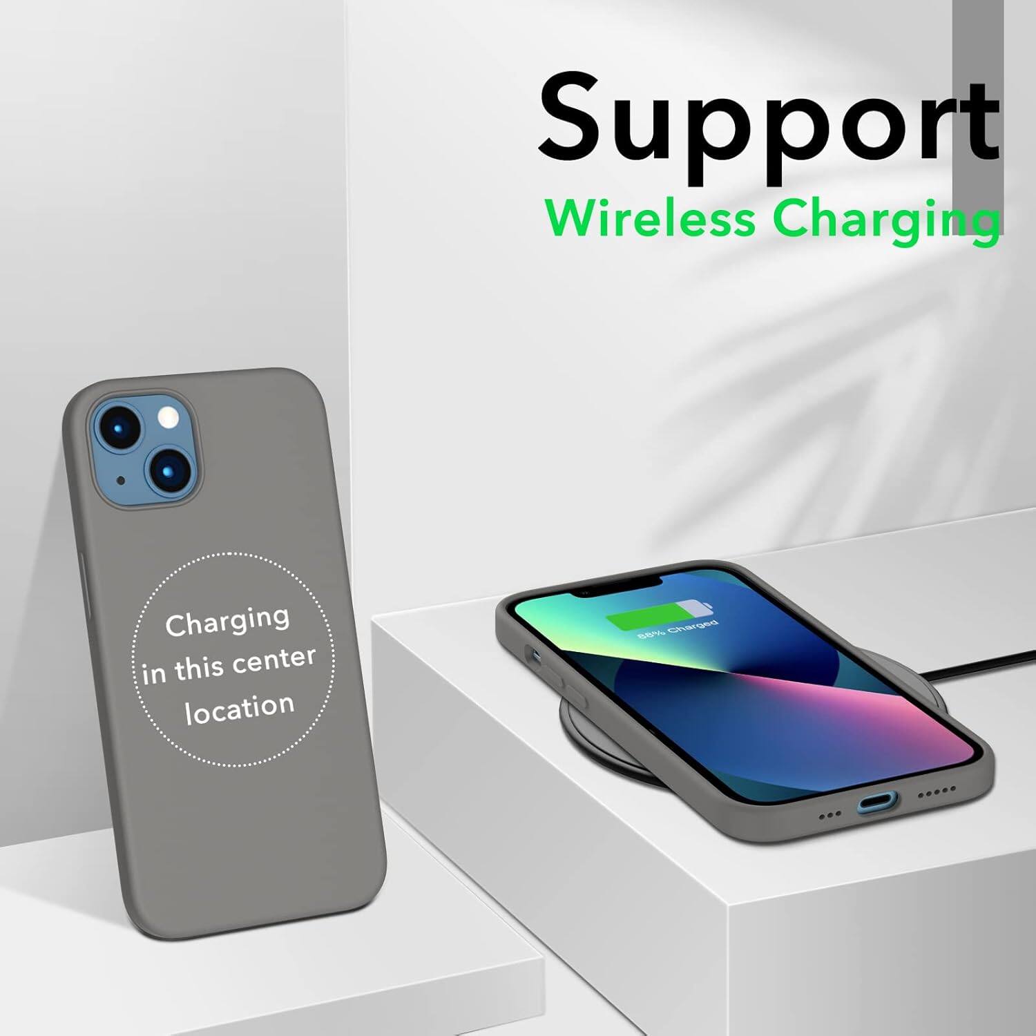 Support Wireless Charging
Charging in this center location
