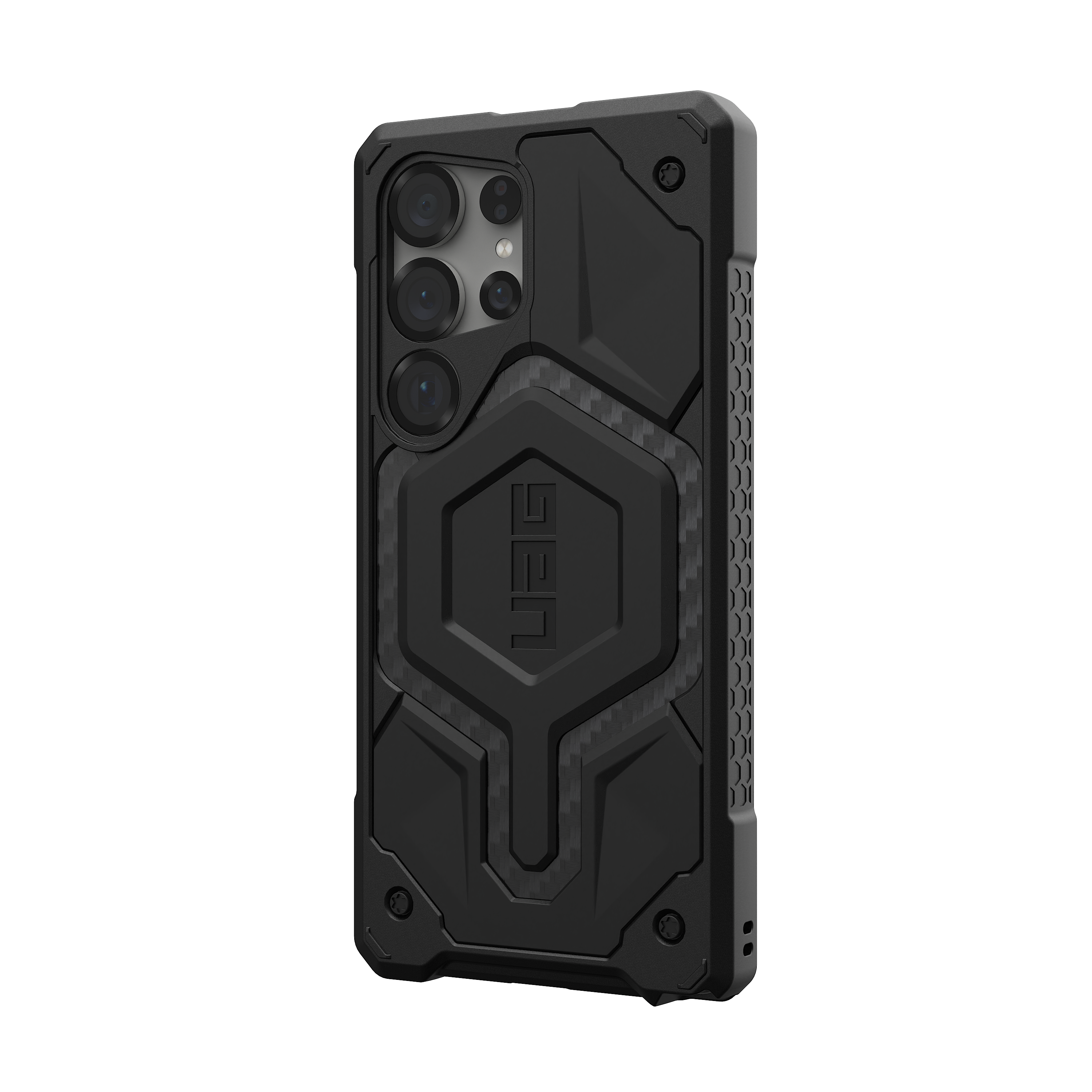 Alt View 1. UAG - Monarch Pro Series Case with Magnet for Galaxy S25 Ultra - Carbon Fiber.