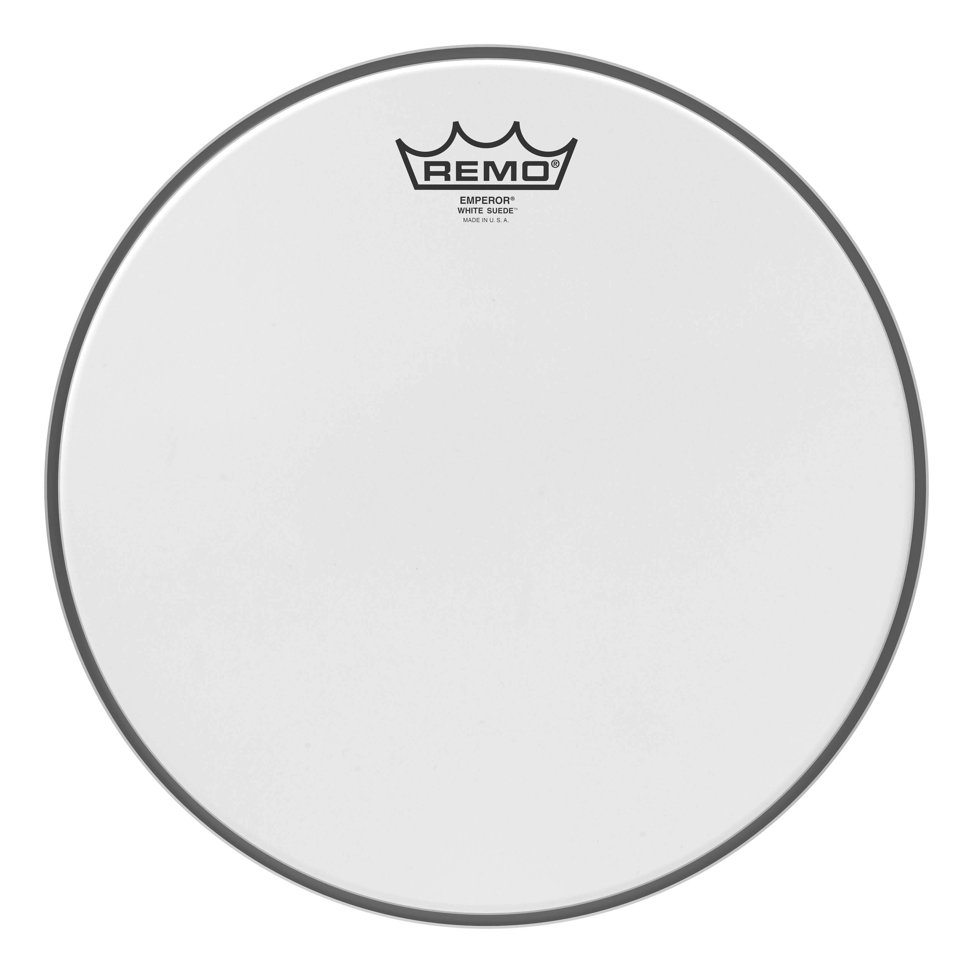 Remo - Batter, Emperor, White Suede, 12 Diameter price history on PriceWatchPro