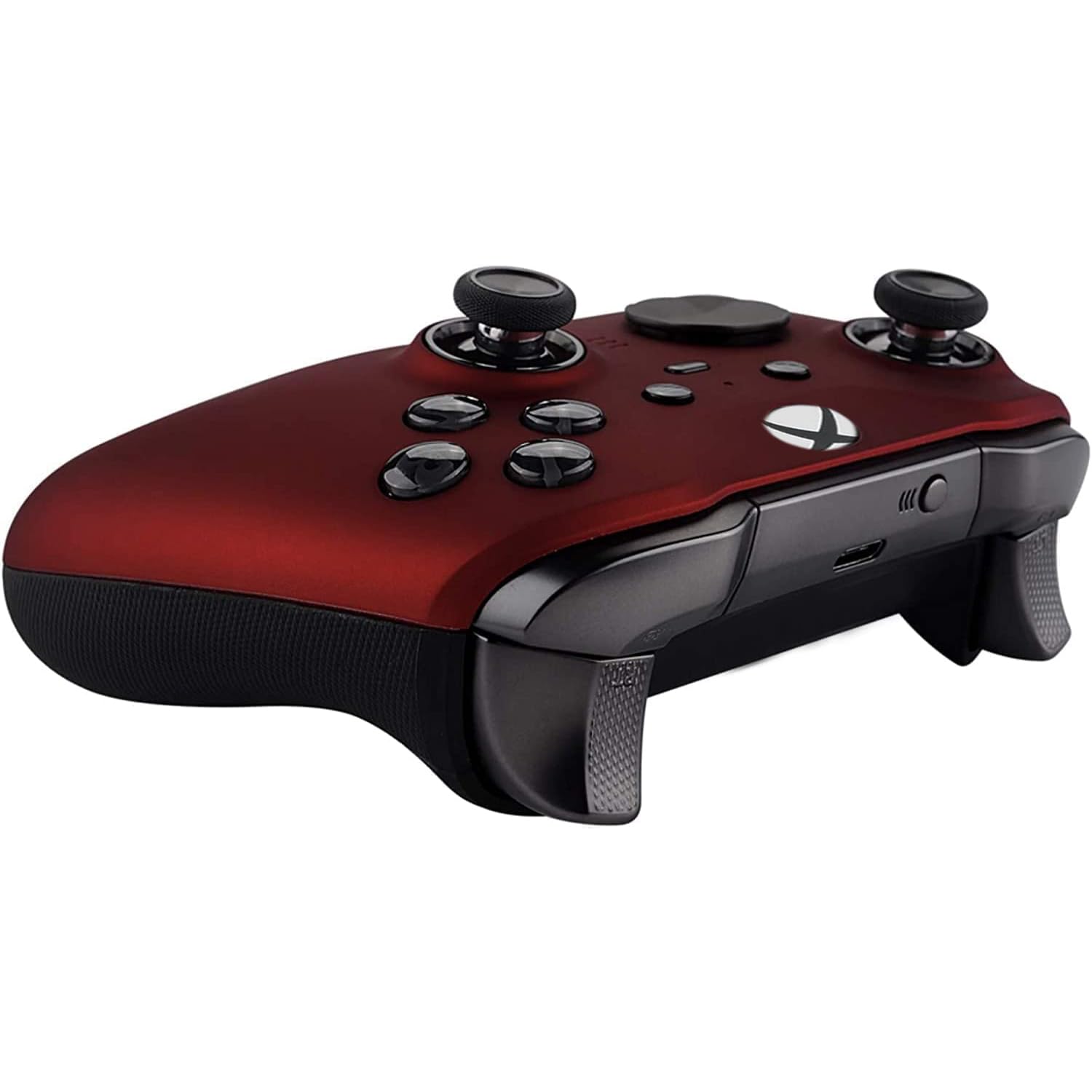 Back. Custom Controllerzz - Custom Elite Series 2 Wireless Controller for Xbox Series X, Xbox Series S, Xbox One - Red.
