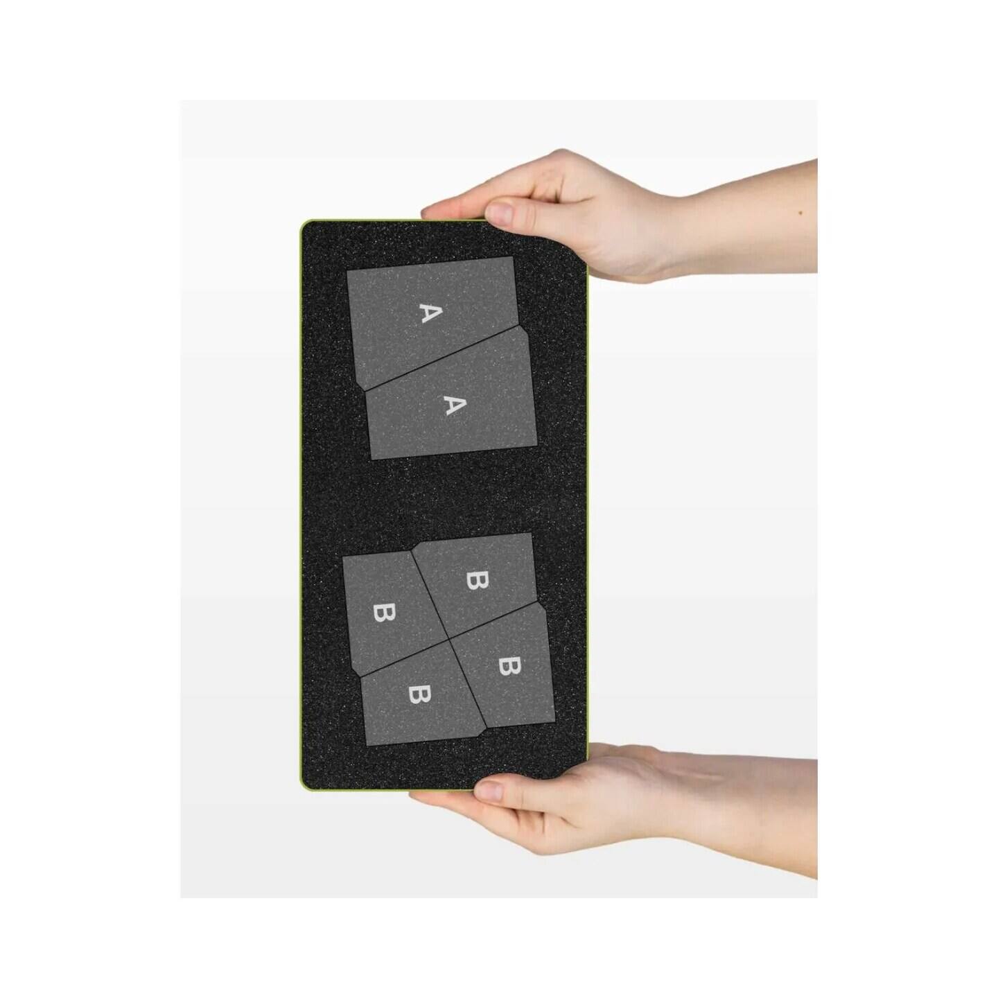 Alt View 2. AccuQuilt - GO! Fractured Tumbler-3 Finished Die - Multicolor.