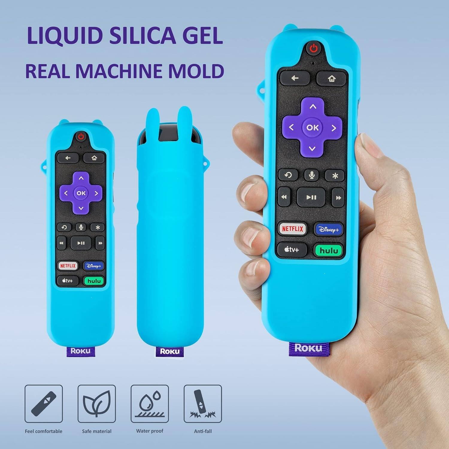 LIQUID SILICA GEL  
REAL MACHINE MOLD  

NETFLIX Disney+ tv+ hulu  

Feel comfortable  
Safe material  
Water proof  
Anti-fall
