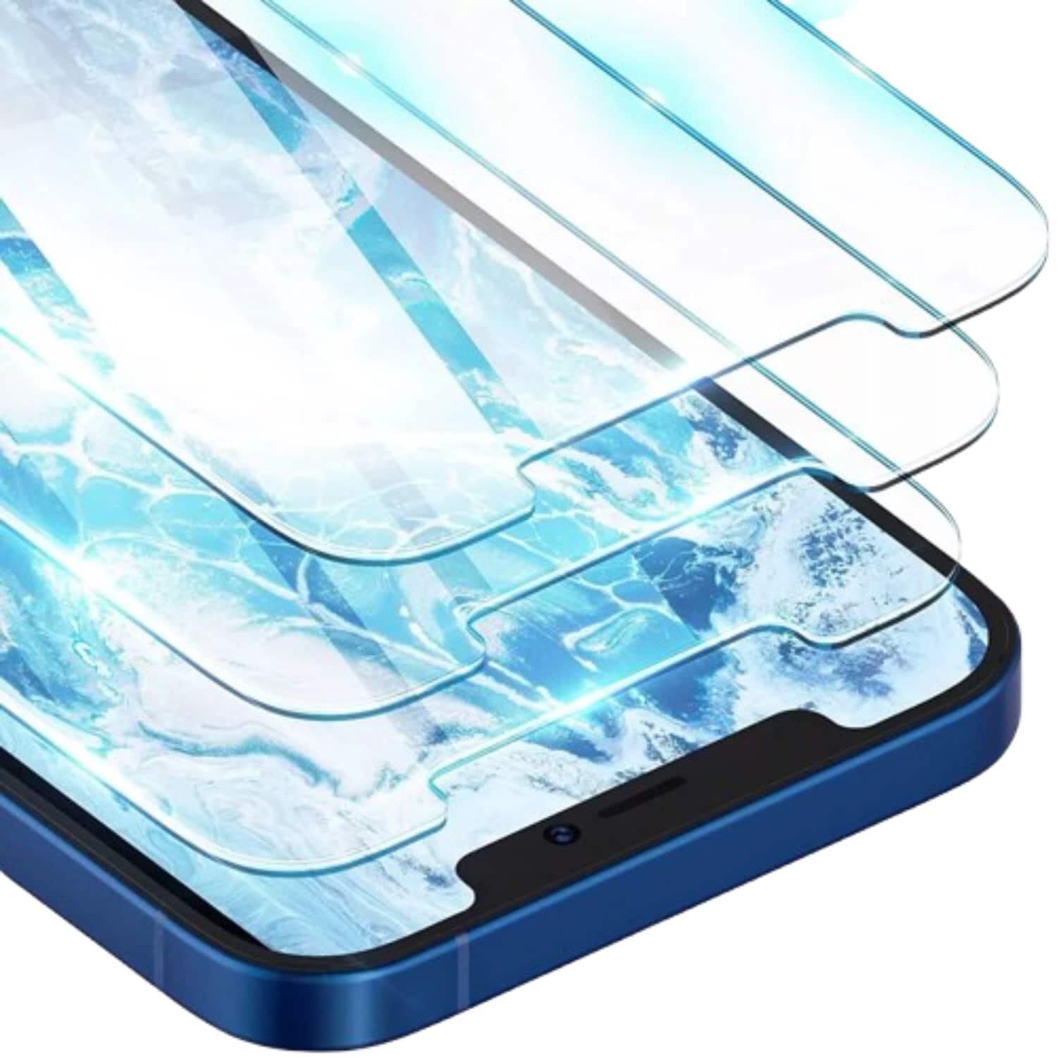 Home Collection - 3 Pack Tempered Glass Screen Protector for iPhone 17 Air HD Case Friendly - Clear
