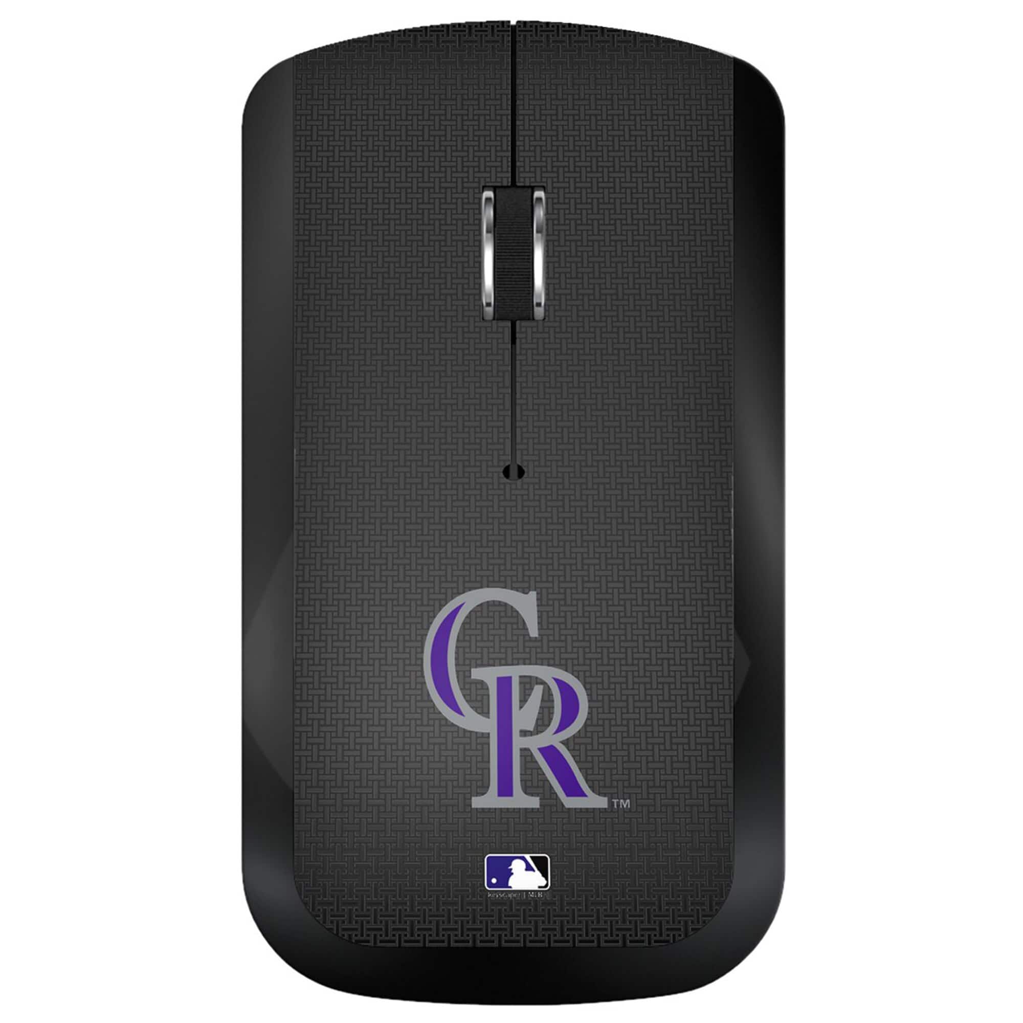 Keyscaper - Colorado Rockies Wireless USB Computer Mouse - Wireless - Black