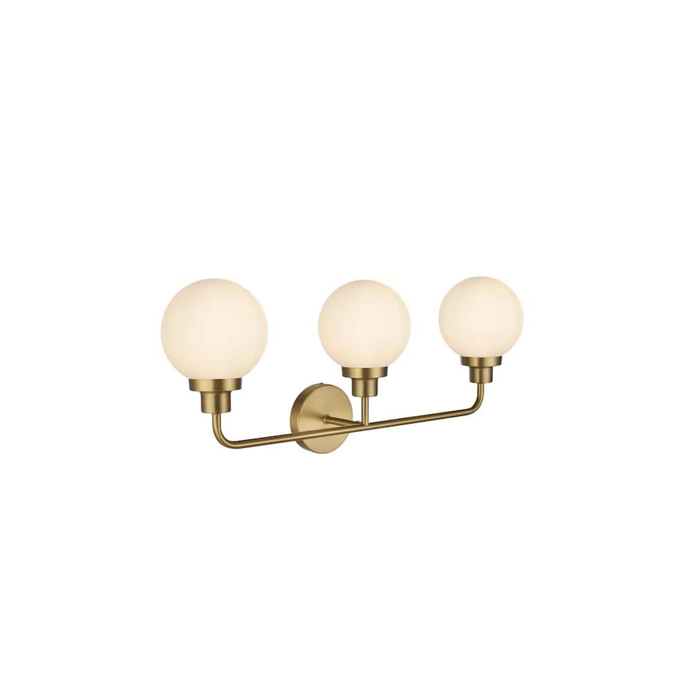 Living District - Hanson 28 inch Wall Sconce in Satin Gold - Satin Gold And Opal White price history on PriceWatchPro