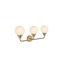 Living District - Hanson 28 inch Wall Sconce in Satin Gold - Satin Gold And Opal White