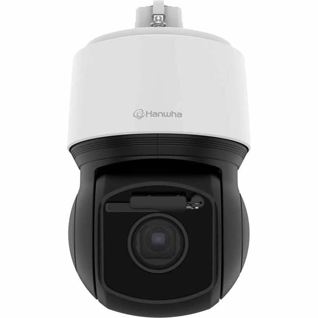 Samsung - Hanwha XNP-C6403RW 2 Megapixel Outdoor Full HD Network Camera - Color - Dome - White - 656.17 ft Infrared Night - Black