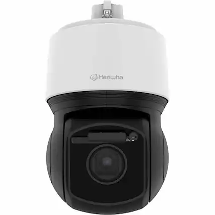 Front. Samsung - Hanwha XNP-C6403RW 2 Megapixel Outdoor Full HD Network Camera - Color - Dome - Black, White - 656.17 ft Infrared Night - Black.