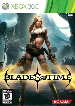 XBOX 360
NTSC
BLADES OF TIME
MATURE 17+
JEUNES ADULTES 17+
CONTENT RATED BY ESRB
CONTENU ÉVALUÉ PAR ESRB
KONAMI - E10+ (Everyone 10+)