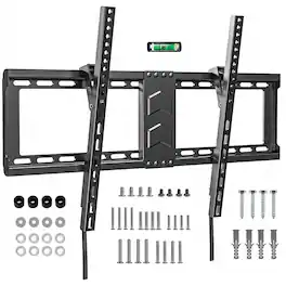 Dazzed Corner - Low Profile Tilt TV Wall Mount 37–82", VESA 600x400 - Black