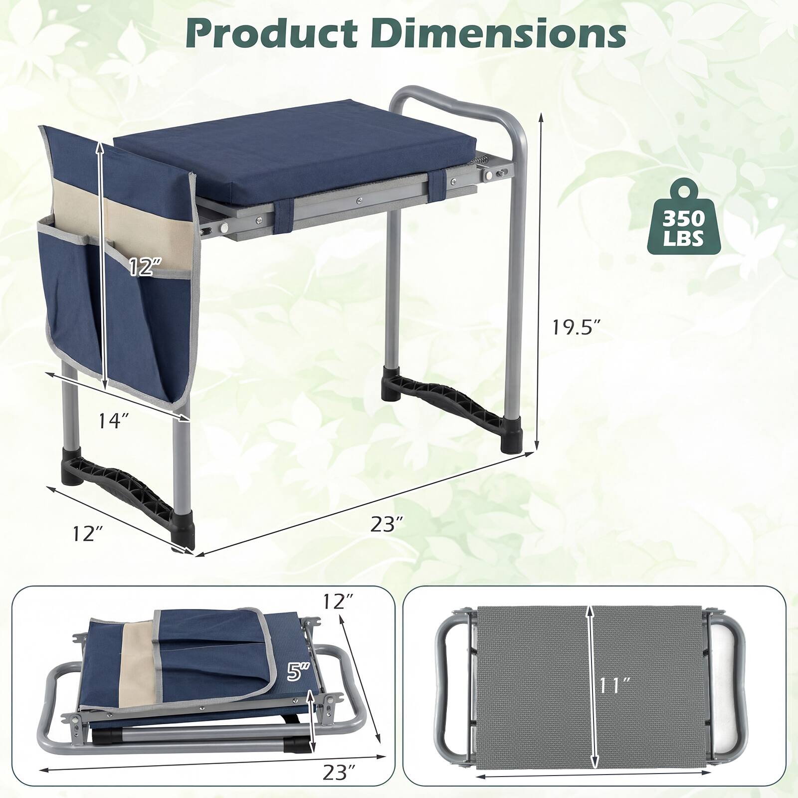 Product Dimensions: 12" x 350 LBS x 19.5" x 14" x 12" x 23" x 12" x 5" x 11" x 23"