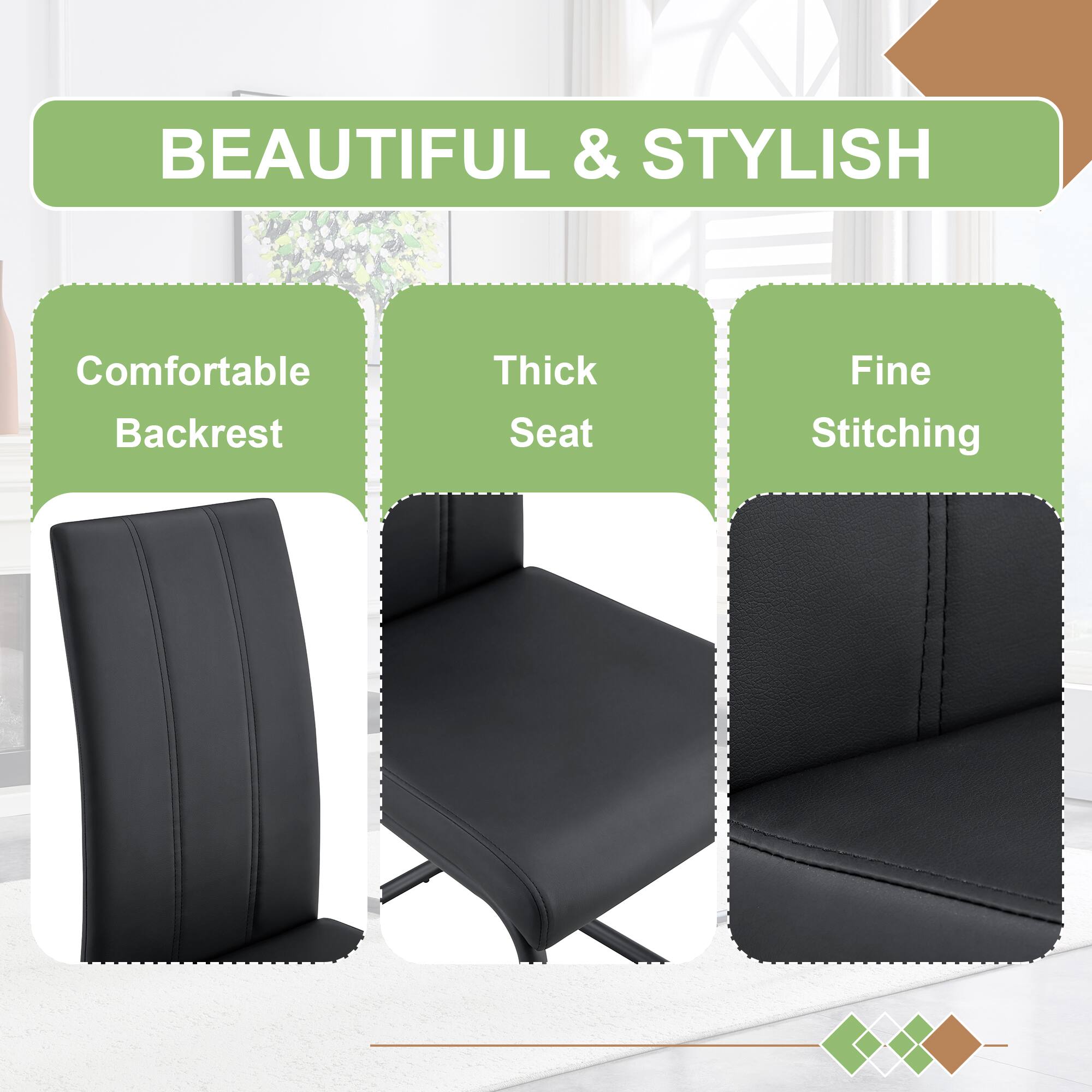 BEAUTIFUL & STYLISH

- Comfortable Backrest
- Thick Seat
- Fine Stitching