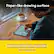 Paper-like drawing surface
Anti-glare, matte-finish, etched glass mimics paper and reduces reflections and fingerprints