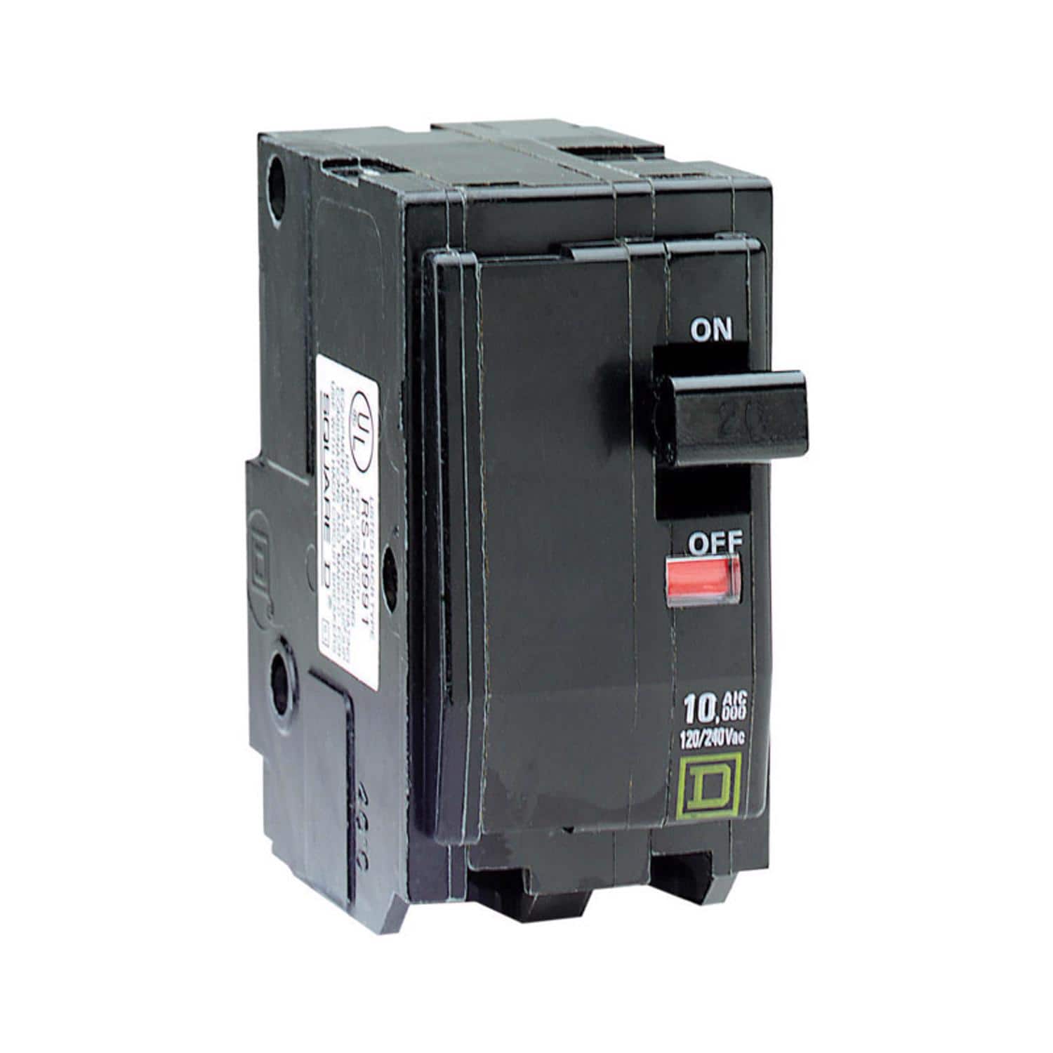 Schneider Electric - Square D QO 80 amps Plug In 2-Pole Circuit Breaker price history on PriceWatchPro