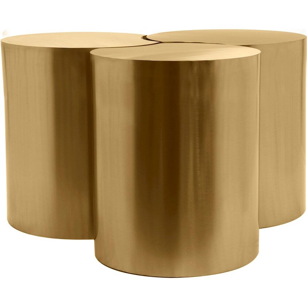 Alt View 1. Meridian Furniture - Dimple Gold Coffee Table - Gold.