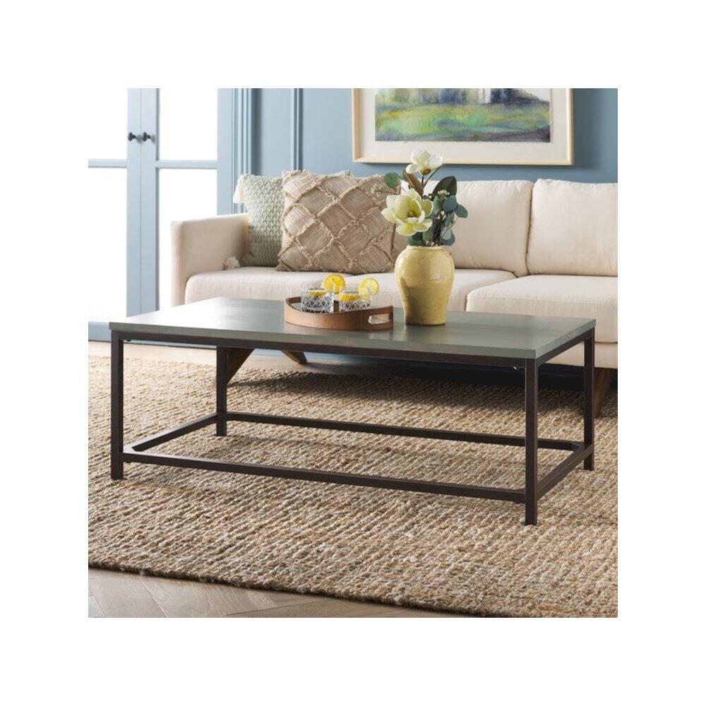 Left. Safavieh - Alec Coffee Table, Ash Grey - Gray.