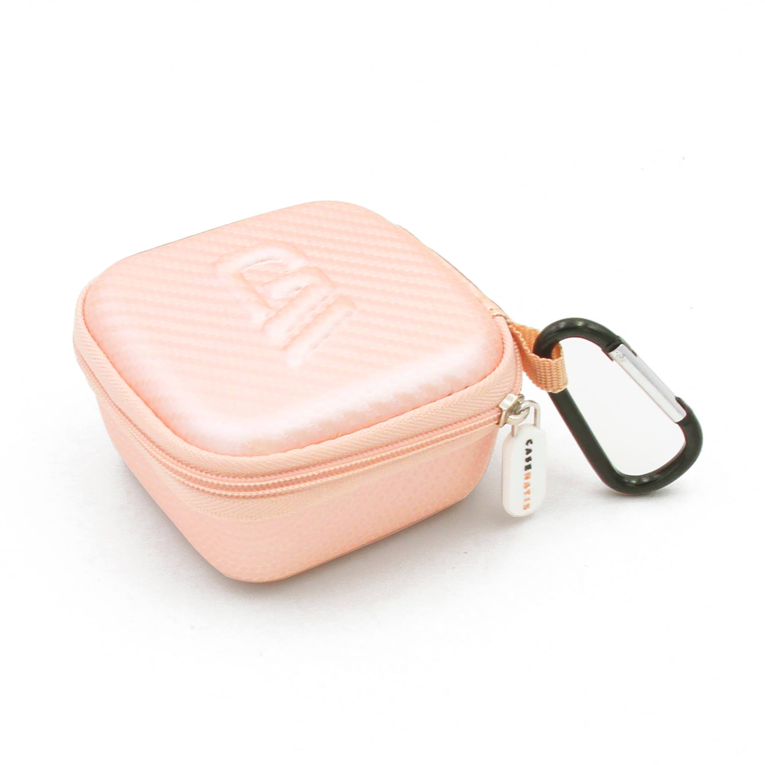 Front. CASEMATIX - Storage Case for Soundcore Sleep A20 Wireless Sleeping Earbuds or A30 Earbuds by Anker with Carabiner – Case Only.