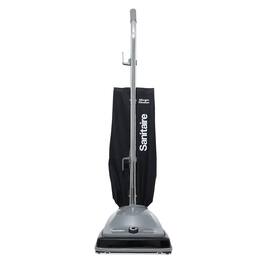 Eureka - Sanitaire SL635B Upright Vacuum – Bagged 11 qt Capacity, 5 A Motor, 12″ Path, 30′ Cord, Blue/Gray, 15 lb - Black