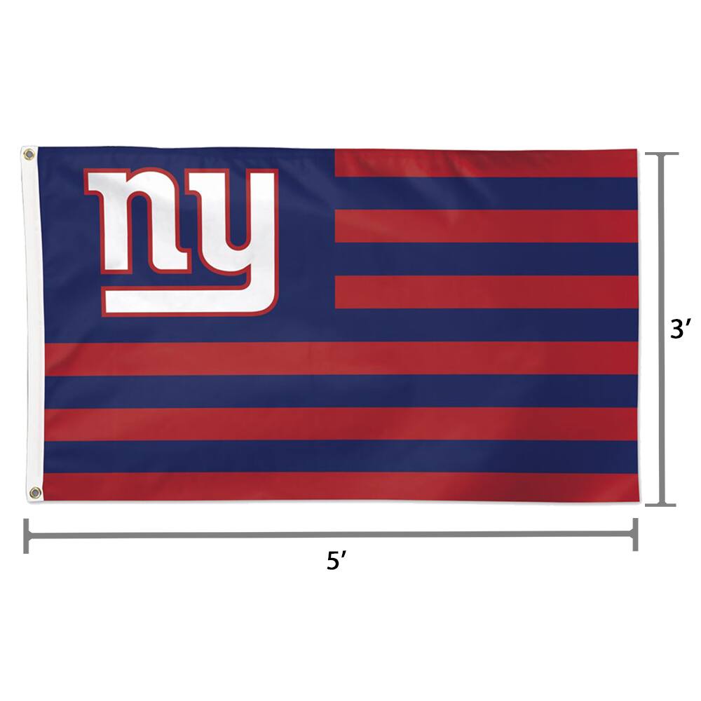 Alt View 1. WinCraft - New York Giants 3' x 5' Americana Stars & Stripes Deluxe Flag - Multicolor.