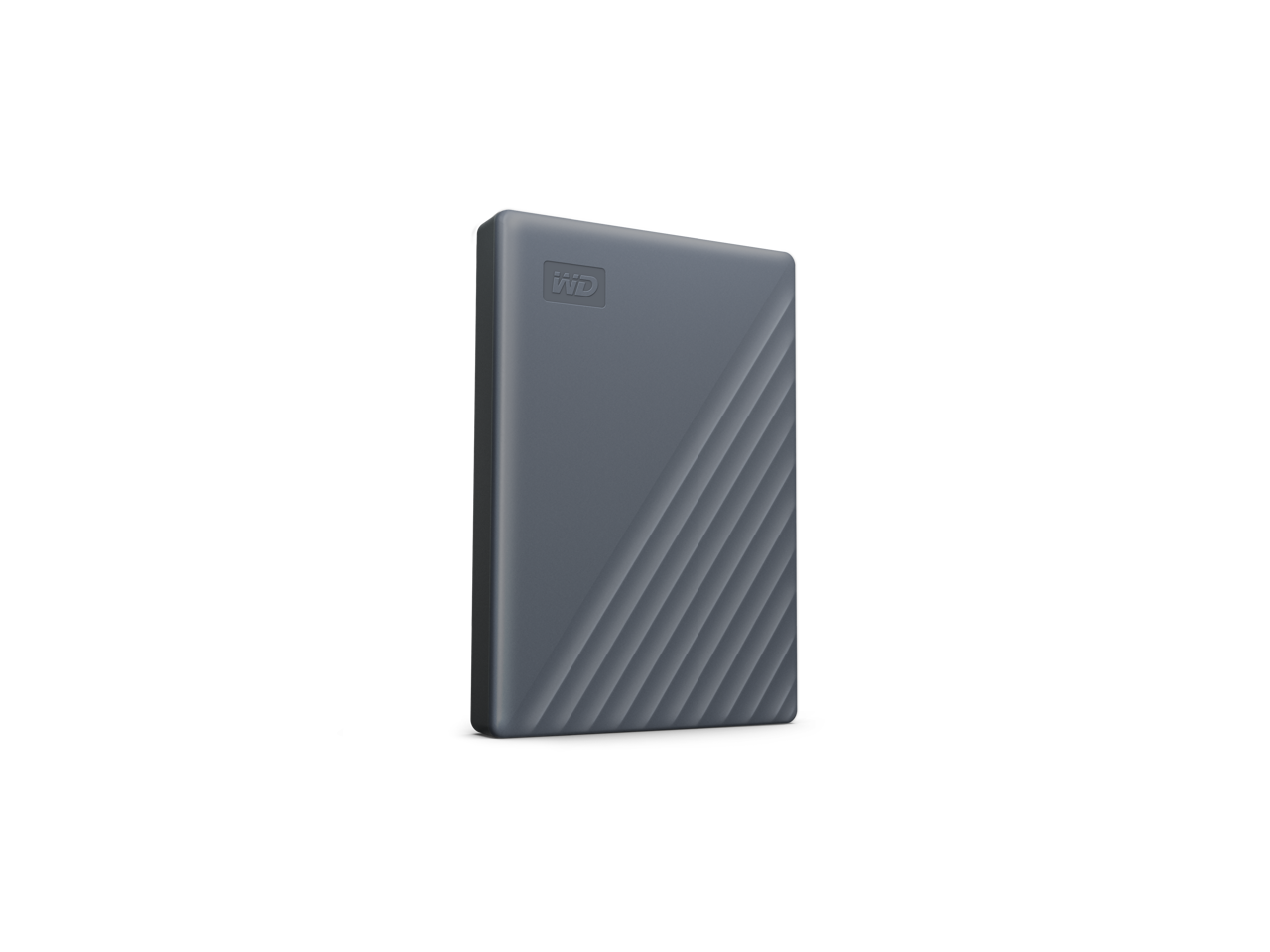 Alt View 2. Western Digital - WD 2TB My Passport Portable Storage External Hard Drive  USB-C™ (WDBWML0020BGY-WESN) - Silicon Grey.