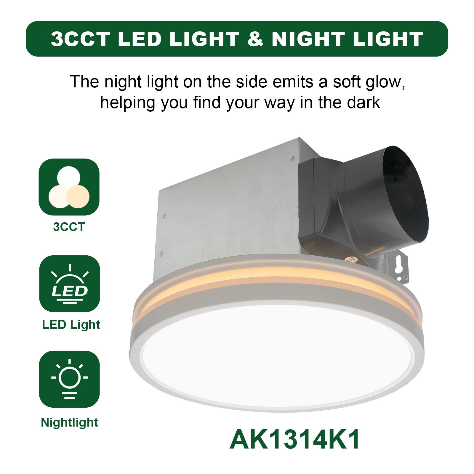 3CCT LED LIGHT & NIGHT LIGHT

The night light on the side emits a soft glow, helping you find your way in the dark

3CCT

LED Light

Nightlight

AK1314K1