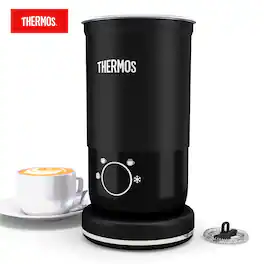 Thermos - Automatic Milk Frother Multifunctional Steamer Electric Hot And Cold Soft Foam Maker Ehai-5607e - Black