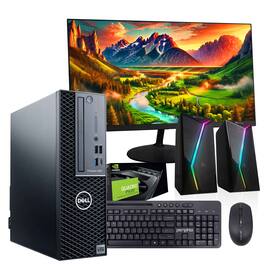 Dell - Refurbished Excellent - Precision 3431 Desktop Computer-Intel i5-NVIDIA Quadro P620-32GB RAM-2TB SSD-24" LCD-Spkr-Keyb-Win 11 Pro - Black
