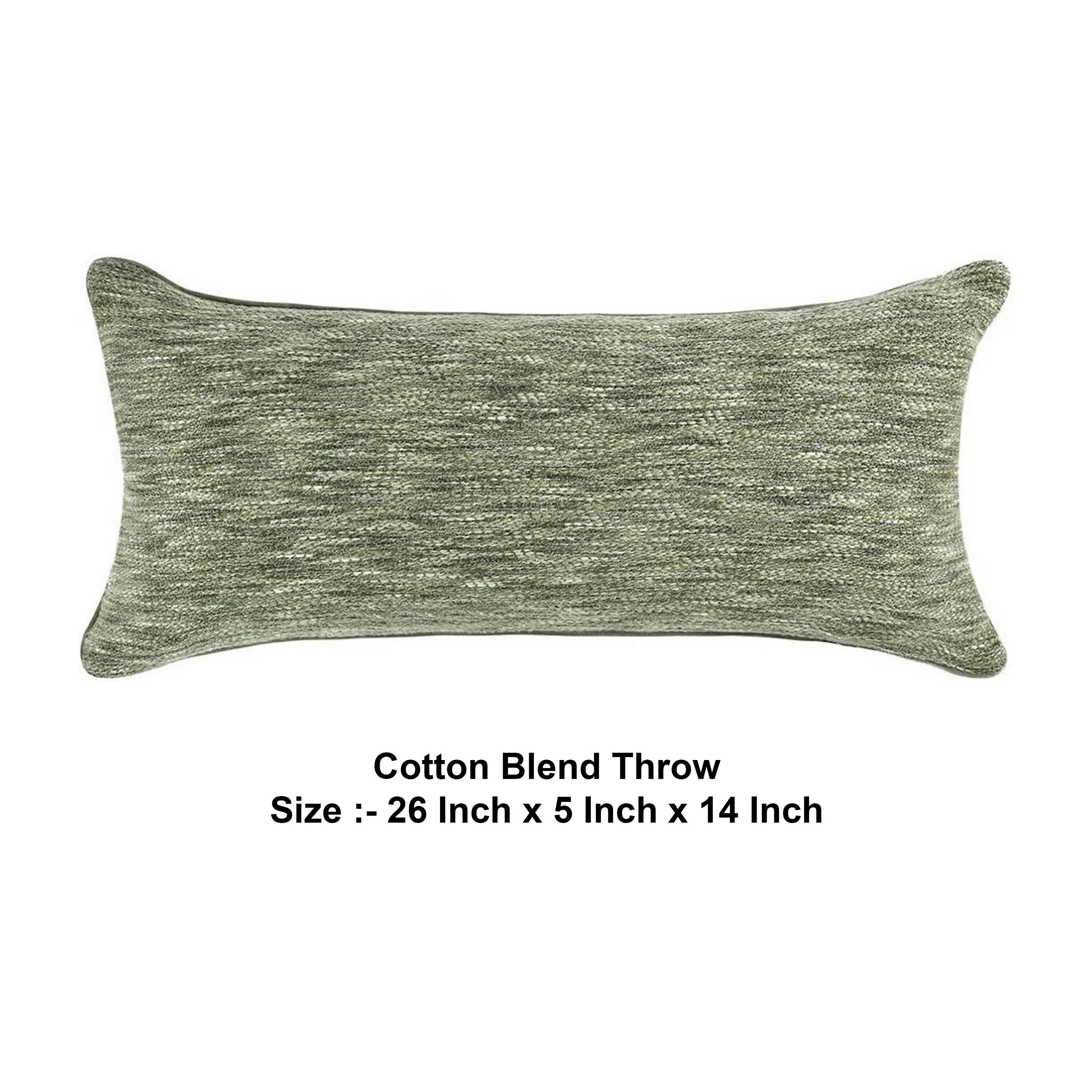 Cotton Blend Throw  
Size: 26 Inch x 5 Inch x 14 Inch