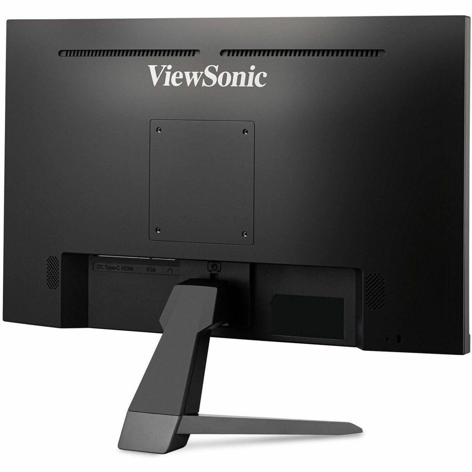 Alt View 19. ViewSonic - VX2467U 24" IPS LCD FHD Gaming Monitor (HDMI, VGA, DP) - Black.