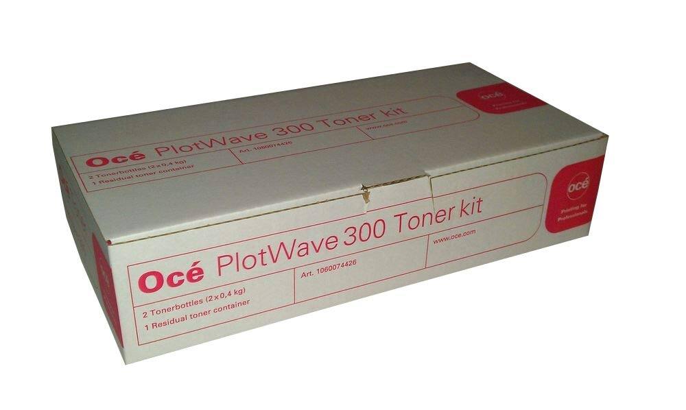 Océ PlotWave 300 Toner Kit  
Art. 1060074426  
2 Tonerbottles (2x0,4 kg)  
1 Residual toner container  
www.oce.com