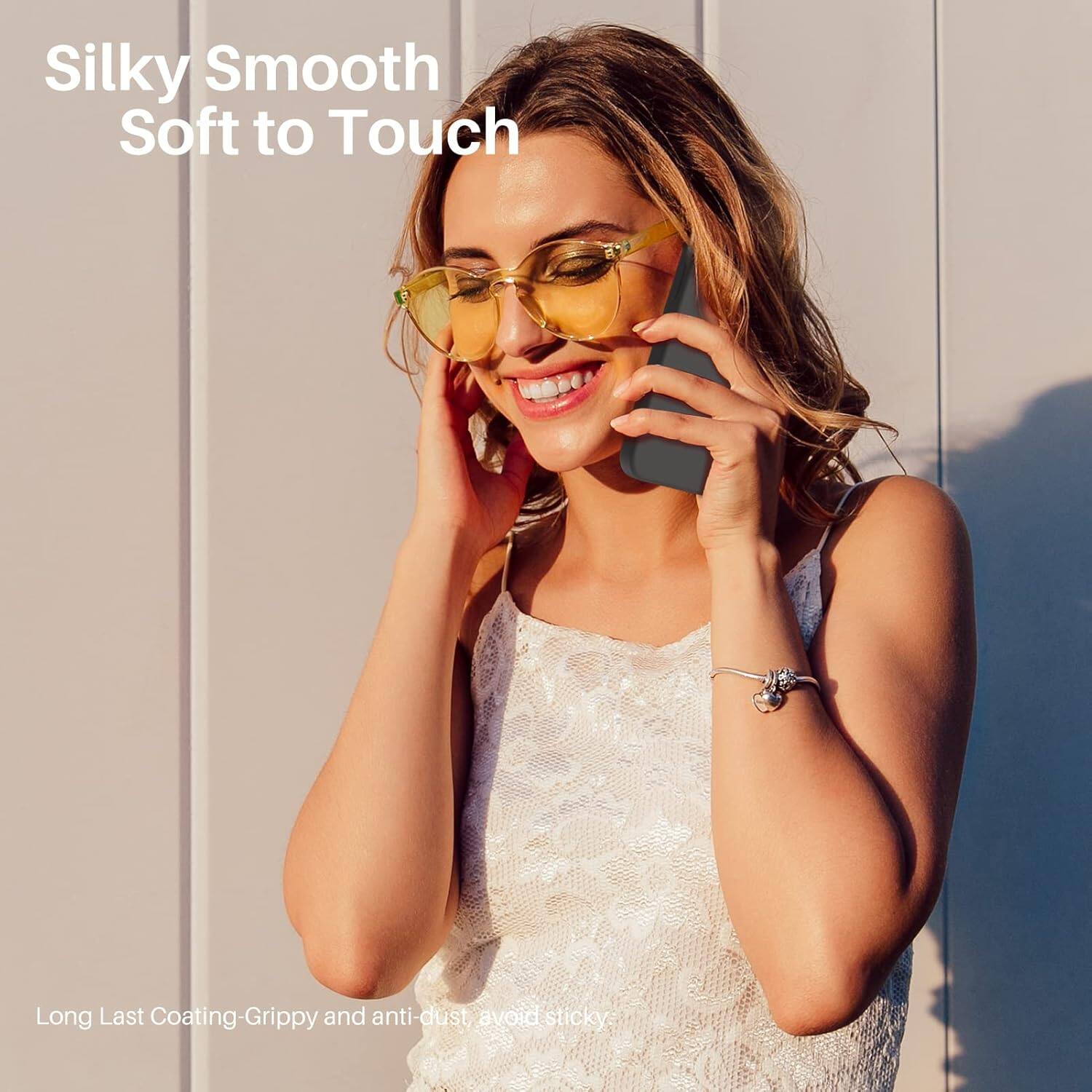 Silky Smooth Soft to Touch, Long Last Coating-Grippy and anti-dust avoid sticky