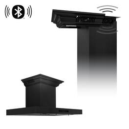 ZLINE - 36 inches - Externally Vented - Wall Range Hood - Black Stainless Steel