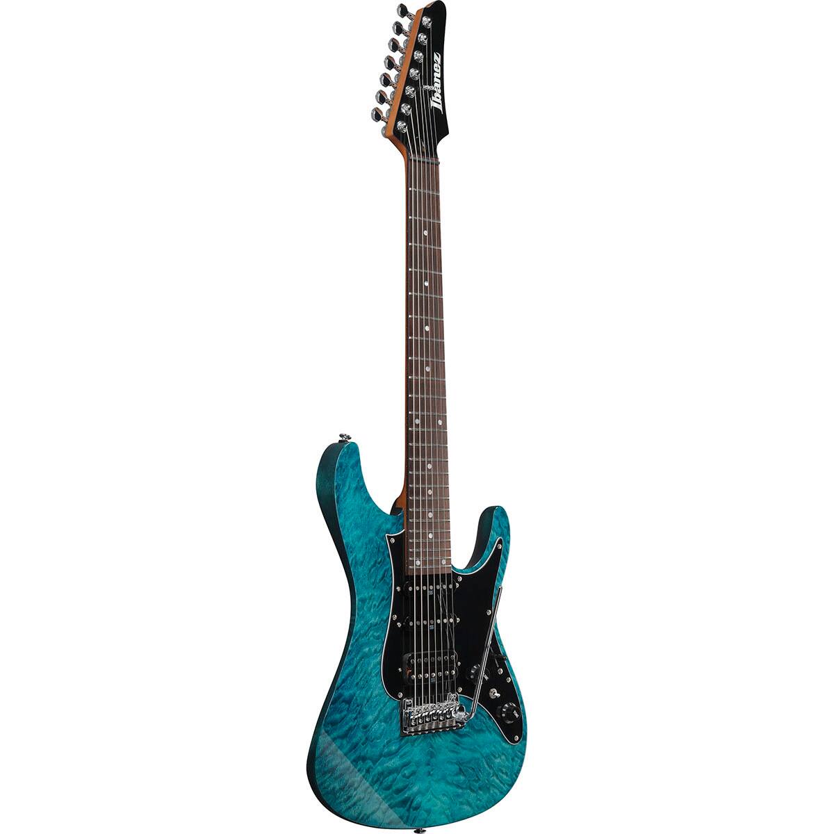 Alt View 2. Ibanez - Ibanez AZ Premium Series AZ447P1QM 7-String Electric Guitar, Cosmic Blue.