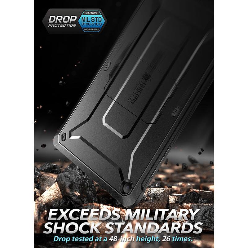 MILITARY DROP PROTECTION  
MIL STD 810G-516.6  
DROP-TESTED  

EXCEEDS MILITARY SHOCK STANDARDS  
Drop tested at a 48-inch height, 26 times.