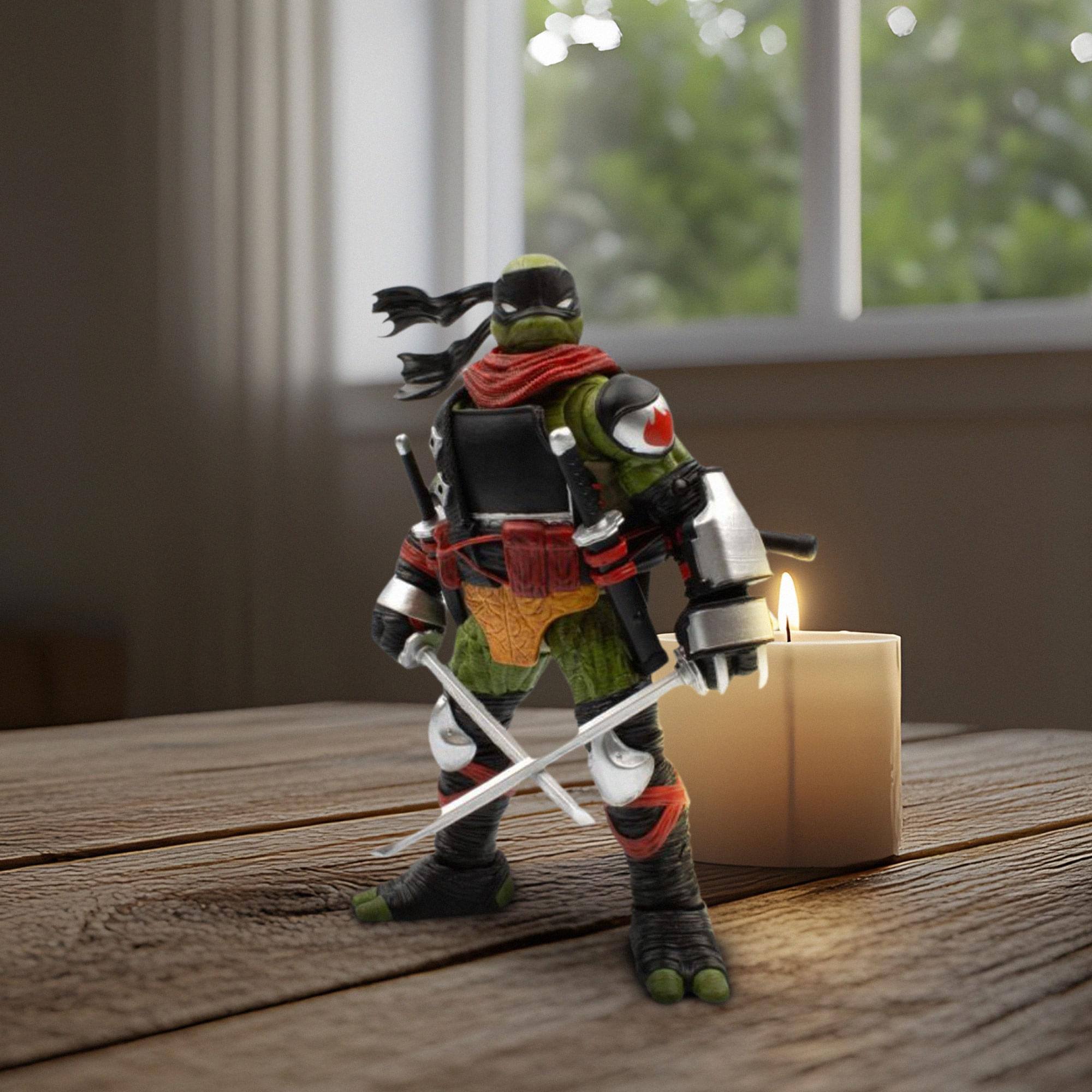 Alt View 4. The Loyal Subjects - Teenage Mutant Ninja Turtles BST AXN |Exclusive Battle Ready Dark Leonardo - Multi-Colored.