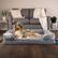 Alt View 1. PetMaker - Orthopedic Dog Bed with Bolster - Gray.