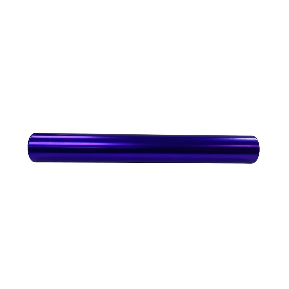 Front. Amber Sporting Goods - Official Size Aluminum Track & Field Relay Baton, Lightweight, Durable, Team Running Events, Purple - Color may vary.