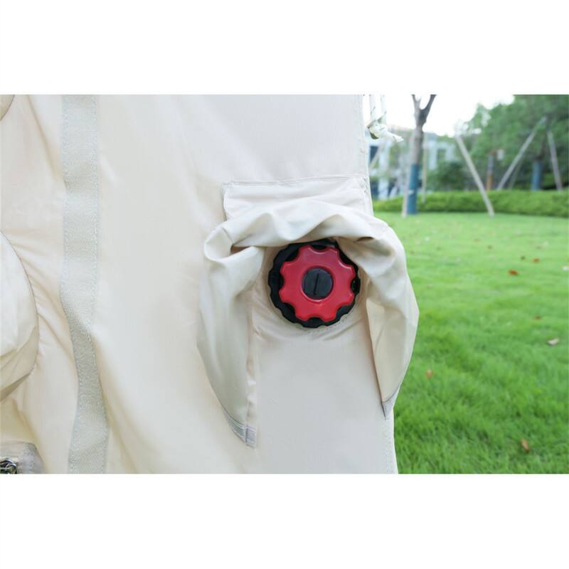 Alt View 4. HTUTWOO - Inflatable Tent for Camping - SUV Tent, Easy Setup 4 Season Waterproof Oxford Air Glamping Tent for 4/6/8 Person Adult - Beige.