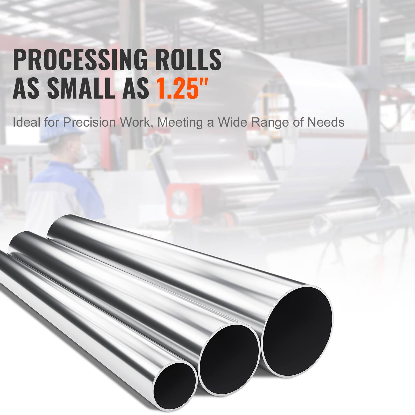 PROCESSING ROLLS AS SMALL AS 1.25"  
Ideal for Precision Work, Meeting a Wide Range of Needs