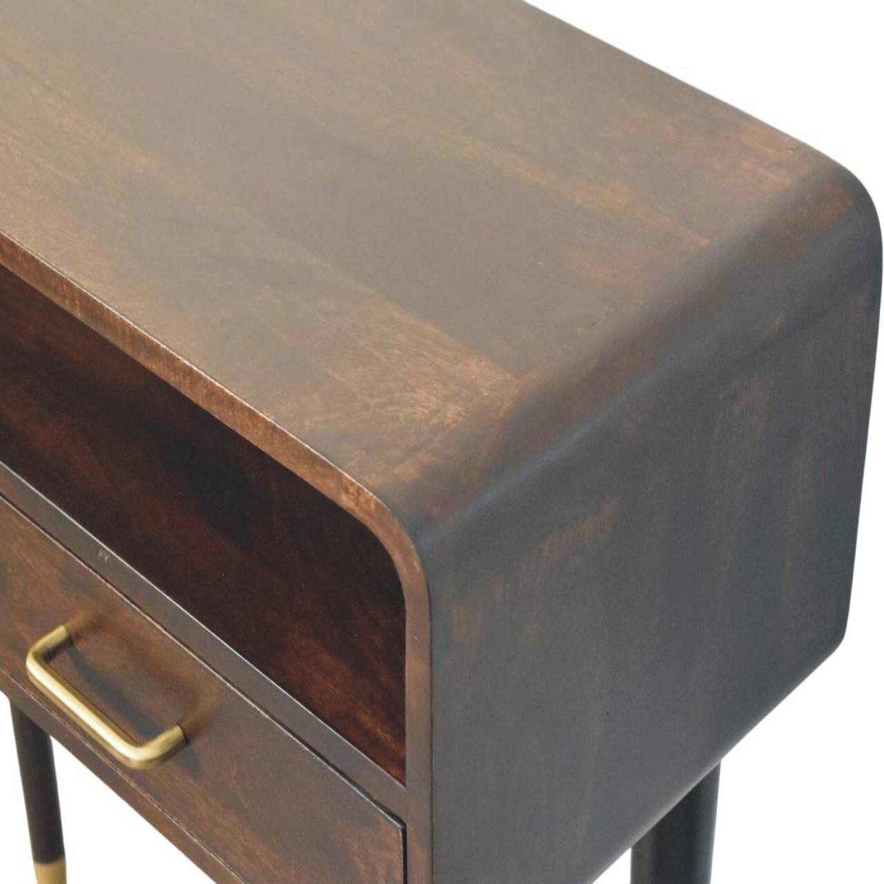 Alt View 7. Artisan Furniture - Artisan Furniture Solid Wood Apollo Loop Console Desk - Brown.